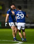 22 November 2020; Oisin Kernan, left, and Conor Smith of Cavan celebrate following the Ulster GAA Football Senior Championship Final match between Cavan and Donegal at Athletic Grounds in Armagh. Photo by David Fitzgerald/Sportsfile