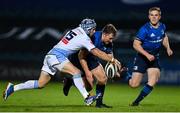 22 November 2020; Liam Turner of Leinster in action against Matthew Morgan of Cardiff Blues during the Guinness PRO14 match between Leinster and Cardiff Blues at the RDS Arena in Dublin. Photo by Ramsey Cardy/Sportsfile