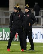 22 November 2020; Ulster Rugby Defence Coach Jared Payne and Ulster Head Coach Dan McFarland before the Guinness PRO14 match between Ulster and Scarlets at Kingspan Stadium in Belfast. Photo by John Dickson/Sportsfile