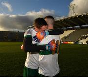 22 November 2020; Tipperary captain Conor Sweeney, left and Michael Quinlivan of Tipperary after the Munster GAA Football Senior Championship Final match between Cork and Tipperary at Páirc Uí Chaoimh in Cork. Photo by Ray McManus/Sportsfile