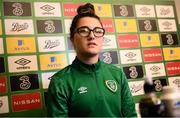23 November 2020; Keeva Keenan during a Republic of Ireland Women virtual press conference at the Castleknock Hotel in Dublin. Photo by Stephen McCarthy/Sportsfile