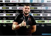 22 November 2020; Sean Reidy of Ulster with his Player Of The Match Award after the Guinness the Guinness PRO14 match between Ulster and Scarlets at Kingspan Stadium in Belfast. Photo by John Dickson/Sportsfile