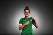 23 November 2020; Keeva Keenan poses for a portrait prior to a Republic of Ireland Women press conference at the Castleknock Hotel in Dublin. Photo by Stephen McCarthy/Sportsfile