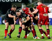 22 November 2020; Alby Mathewson of Ulster makes a break during the Guinness PRO14 match between Ulster and Scarlets at Kingspan Stadium in Belfast. Photo by John Dickson/Sportsfile