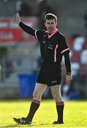 22 November 2020; Referee Kevin Corcoran during the TG4 All-Ireland Junior Ladies Football Championship Semi-Final match between Fermanagh and Limerick at Coralstown-Kinnegad GAA in Kinnegad, Westmeath. Photo by Harry Murphy/Sportsfile