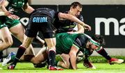 22 November 2020; Tom Daly of Connacht in action against Oliviero Fabiani, left, and Michelangelo Biondelli of Zebre during the Guinness PRO14 match between Zebre and Connacht at Stadio Lanfranchi in Parma, Italy. Photo by Roberto Bregani/Sportsfile