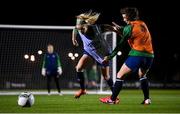 23 November 2020; Denise O'Sullivan, left, and Niamh Fahey during a Republic of Ireland Women training session at the FAI National Training Centre in Abbotstown, Dublin. Photo by Stephen McCarthy/Sportsfile