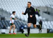 22 November 2020; Referee Maurice Deegan during the Munster GAA Football Senior Championship Final match between Cork and Tipperary at Páirc Uí Chaoimh in Cork. Photo by Eóin Noonan/Sportsfile