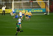 21 November 2020; Dessie Hutchinson of Waterford scores his side's first goal despite the efforts of Eibhear Quilligan of Clare during the GAA Hurling All-Ireland Senior Championship Quarter-Final match between Clare and Waterford at Pairc Uí Chaoimh in Cork. Photo by Eóin Noonan/Sportsfile