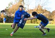 25 November 2020; Aaron O'Sullivan, left, and Alex Soroka during Leinster Rugby squad training at UCD in Dublin. Photo by Ramsey Cardy/Sportsfile