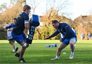 25 November 2020; Charlie Ryan, left, and Peter Dooley during Leinster Rugby squad training at UCD in Dublin. Photo by Ramsey Cardy/Sportsfile