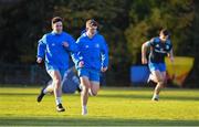 25 November 2020; Patrick Patterson, left, and Cormac Foley during Leinster Rugby squad training at UCD in Dublin. Photo by Ramsey Cardy/Sportsfile
