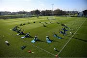 25 November 2020; Players during activation prior to a Republic of Ireland Women training session at the FAI National Training Centre in Abbotstown, Dublin. Photo by Stephen McCarthy/Sportsfile