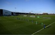 25 November 2020; A general view of a Republic of Ireland Women training session at the FAI National Training Centre in Abbotstown, Dublin. Photo by Stephen McCarthy/Sportsfile