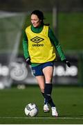 25 November 2020; Megan Campbell during a Republic of Ireland Women training session at the FAI National Training Centre in Abbotstown, Dublin. Photo by Stephen McCarthy/Sportsfile