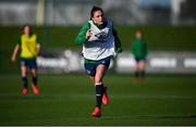 25 November 2020; Jessica Ziu during a Republic of Ireland Women training session at the FAI National Training Centre in Abbotstown, Dublin. Photo by Stephen McCarthy/Sportsfile