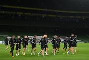 25 November 2020; A general view during a SK Rapid Wien training session at Aviva Stadium in Dublin. Photo by Ben McShane/Sportsfile