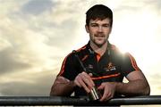 26 November 2020; Cavan footballer Thomas Galligan with his PwC GAA/GPA Footballer of the Month for November award at his home club Lacken Celtic in Lacken, Cavan. Photo by Ramsey Cardy/Sportsfile