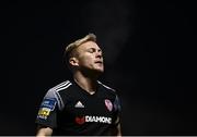 25 November 2020; Conor McCormack of Derry City reacts during the Extra.ie FAI Cup Quarter-Final match between Sligo Rovers and Derry City at The Showgrounds in Sligo. Photo by Harry Murphy/Sportsfile