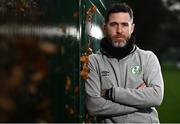 26 November 2020; Shamrock Rovers manager Stephen Bradley poses for a portrait during a Shamrock Rovers media conference at Roadstone Group Sports Club in Dublin. Photo by Sam Barnes/Sportsfile