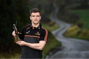 26 November 2020; Clare hurler Tony Kelly is pictured with the PwC GAA / GPA Player of the Month in Hurling for November award at Ballyea GAA Club in Ennis, Co. Clare. Photo by Harry Murphy/Sportsfile