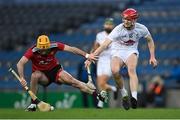 22 November 2020; James Burke of Kildare in action against Matt Conlon of Down during the Christy Ring Cup Final match between Down and Kildare at Croke Park in Dublin. Photo by Piaras Ó Mídheach/Sportsfile