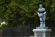 26 November 2020; A statue, dedicated to Michael Hogan, the only player killed in the Bloody Sunday events of 1920 in Croke Park is seen in Grangemockler, Tipperary. On Sunday 21 November 1920, an attack by Crown Forces on the attendees at a challenge Gaelic Football match between Dublin and Tipperary during the Irish War of Independence resulted in 14 people being murdered. Along with the 13 supporters that lost their lives that day a Tipperary footballer, Michael Hogan, also died. The main stand in Croke Park, the Hogan Stand, was subsequently named after him. Photo by Eóin Noonan/Sportsfile