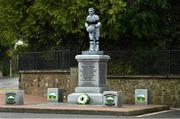 26 November 2020; A statue, dedicated to Michael Hogan, the only player killed in the Bloody Sunday events of 1920 in Croke Park is seen in Grangemockler, Tipperary. On Sunday 21 November 1920, an attack by Crown Forces on the attendees at a challenge Gaelic Football match between Dublin and Tipperary during the Irish War of Independence resulted in 14 people being murdered. Along with the 13 supporters that lost their lives that day a Tipperary footballer, Michael Hogan, also died. The main stand in Croke Park, the Hogan Stand, was subsequently named after him. Photo by Eóin Noonan/Sportsfile