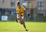 22 November 2020; Lara Dahunsi of Antrim during the TG4 All-Ireland Junior Ladies Football Championship Semi-Final match between Antrim and Wicklow at Donaghmore/Ashbourne GAA in Ashbourne, Meath. Photo by Sam Barnes/Sportsfile