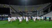 22 November 2020; Kildare players pose for a socially distanced photograph in front Hill 16 after the Christy Ring Cup Final match between Down and Kildare at Croke Park in Dublin. Photo by Piaras Ó Mídheach/Sportsfile