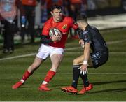 23 November 2020; Calvin Nash of Munster during the Guinness PRO14 match between Glasgow Warriors and Munster at Scotstoun Stadium in Glasgow, Scotland. Photo by Bill Murray/Sportsfile