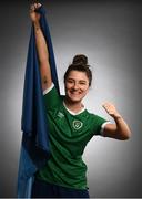 27 November 2020; Republic of Ireland's Keeva Keenan, from Dublin, poses during a Republic of Ireland Women portrait session at the Castleknock Hotel in Dublin. Photo by Stephen McCarthy/Sportsfile