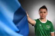 27 November 2020; Republic of Ireland's Emily Whelan, from Dublin, poses during a Republic of Ireland Women portrait session at the Castleknock Hotel in Dublin. Photo by Stephen McCarthy/Sportsfile