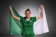 27 November 2020; Republic of Ireland's Claire O'Riordan, from Limerick, poses during a Republic of Ireland Women portrait session at the Castleknock Hotel in Dublin. Photo by Stephen McCarthy/Sportsfile