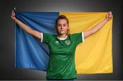 27 November 2020; Republic of Ireland's Claire Walsh, from Wicklow, poses during a Republic of Ireland Women portrait session at the Castleknock Hotel in Dublin. Photo by Stephen McCarthy/Sportsfile