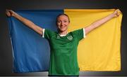 27 November 2020; Republic of Ireland's Louise Quinn, from Wicklow, poses during a Republic of Ireland Women portrait session at the Castleknock Hotel in Dublin. Photo by Stephen McCarthy/Sportsfile