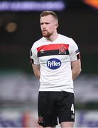 26 November 2020; Sean Hoare of Dundalk ahead of the UEFA Europa League Group B match between Dundalk and SK Rapid Wien at Aviva Stadium in Dublin. Photo by Ben McShane/Sportsfile