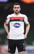 26 November 2020; Michael Duffy of Dundalk ahead of the UEFA Europa League Group B match between Dundalk and SK Rapid Wien at Aviva Stadium in Dublin. Photo by Ben McShane/Sportsfile
