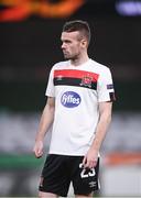 26 November 2020; Cameron Dummigan of Dundalk ahead of the UEFA Europa League Group B match between Dundalk and SK Rapid Wien at Aviva Stadium in Dublin. Photo by Ben McShane/Sportsfile