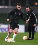 26 November 2020; Stefan Colovic of Dundalk ahead of the UEFA Europa League Group B match between Dundalk and SK Rapid Wien at Aviva Stadium in Dublin. Photo by Ben McShane/Sportsfile