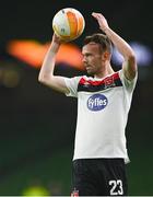 26 November 2020; Cameron Dummigan of Dundalk during the UEFA Europa League Group B match between Dundalk and SK Rapid Wien at Aviva Stadium in Dublin. Photo by Eóin Noonan/Sportsfile