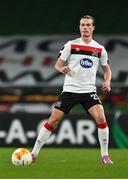 26 November 2020; Daniel Cleary of Dundalk during the UEFA Europa League Group B match between Dundalk and SK Rapid Wien at Aviva Stadium in Dublin. Photo by Eóin Noonan/Sportsfile