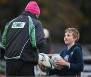 28 November 2020; Callum Brewer during Leinster Rugby Inclusion Training at Naas RFC in Naas, Kildare. Photo by Ramsey Cardy/Sportsfile