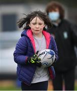 28 November 2020; 7 year old Rose Kelly during Leinster Rugby Inclusion Training at Naas RFC in Naas, Kildare. Photo by Ramsey Cardy/Sportsfile