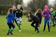 28 November 2020; Orla O'Malley during a Leinster Rugby Girls Give it a try session at Naas RFC in Naas, Kildare. Photo by Ramsey Cardy/Sportsfile