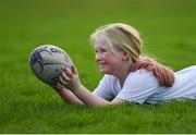 28 November 2020; Ciara Mulligan during a Leinster Rugby Girls Give it a try session at Naas RFC in Naas, Kildare. Photo by Ramsey Cardy/Sportsfile