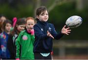 28 November 2020; Action during a Leinster Rugby Girls Give it a try session at Naas RFC in Naas, Kildare. Photo by Ramsey Cardy/Sportsfile