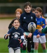28 November 2020; Cara Madigan during a Leinster Rugby Girls Give it a try session at Naas RFC in Naas, Kildare. Photo by Ramsey Cardy/Sportsfile