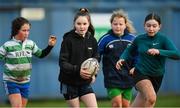 28 November 2020; Lily Harney during a Leinster Rugby Girls Give it a try session at Naas RFC in Naas, Kildare. Photo by Ramsey Cardy/Sportsfile
