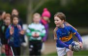 28 November 2020; Alice Deeber during a Leinster Rugby Girls Give it a try session at Naas RFC in Naas, Kildare. Photo by Ramsey Cardy/Sportsfile